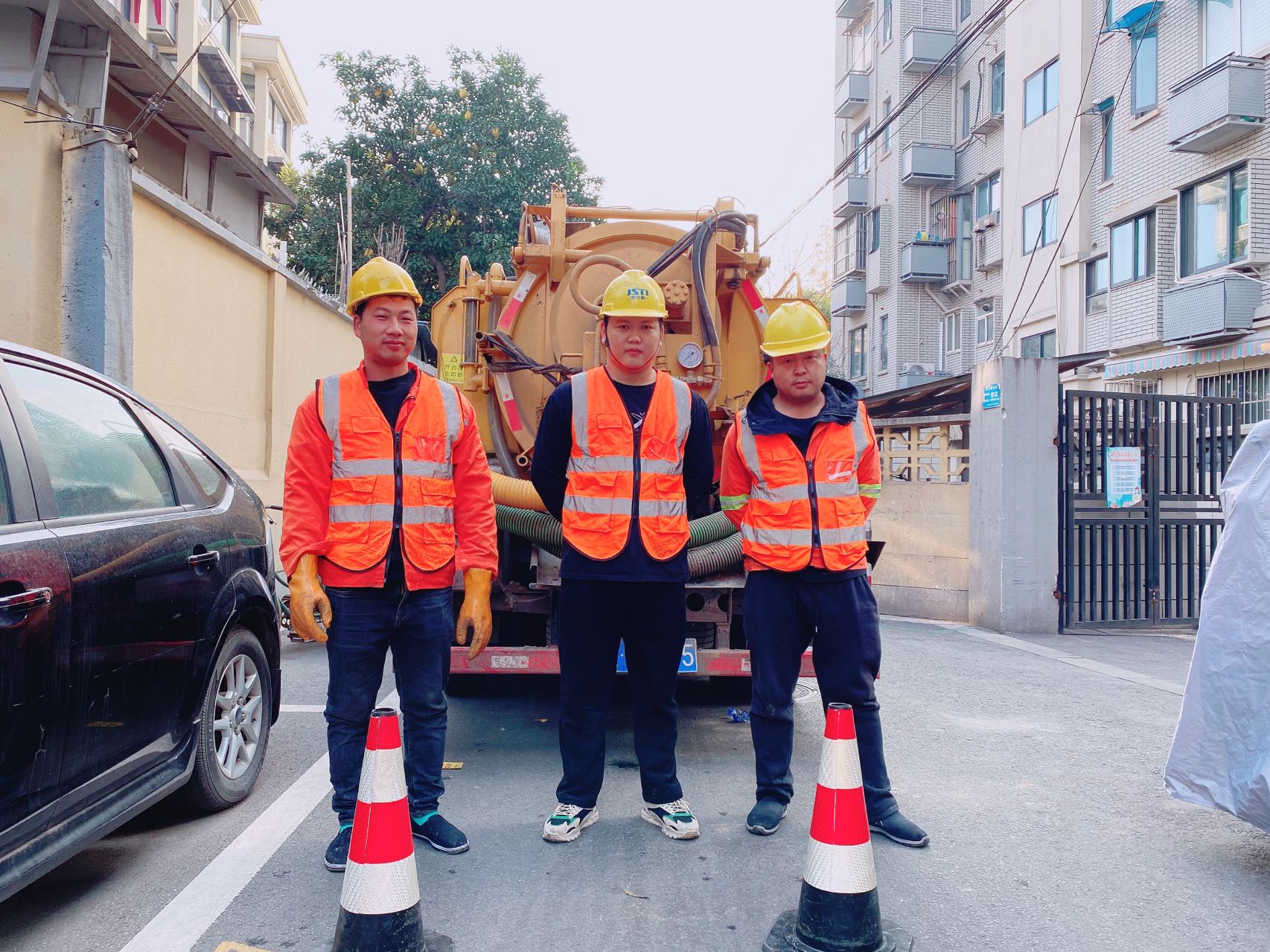 江宁区南京某小区管道清淤检测施工